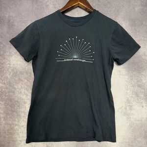 VTG Y2K Armani Exchange Shirt Women's Small Black‎ Graphic Logo Short Sleeve